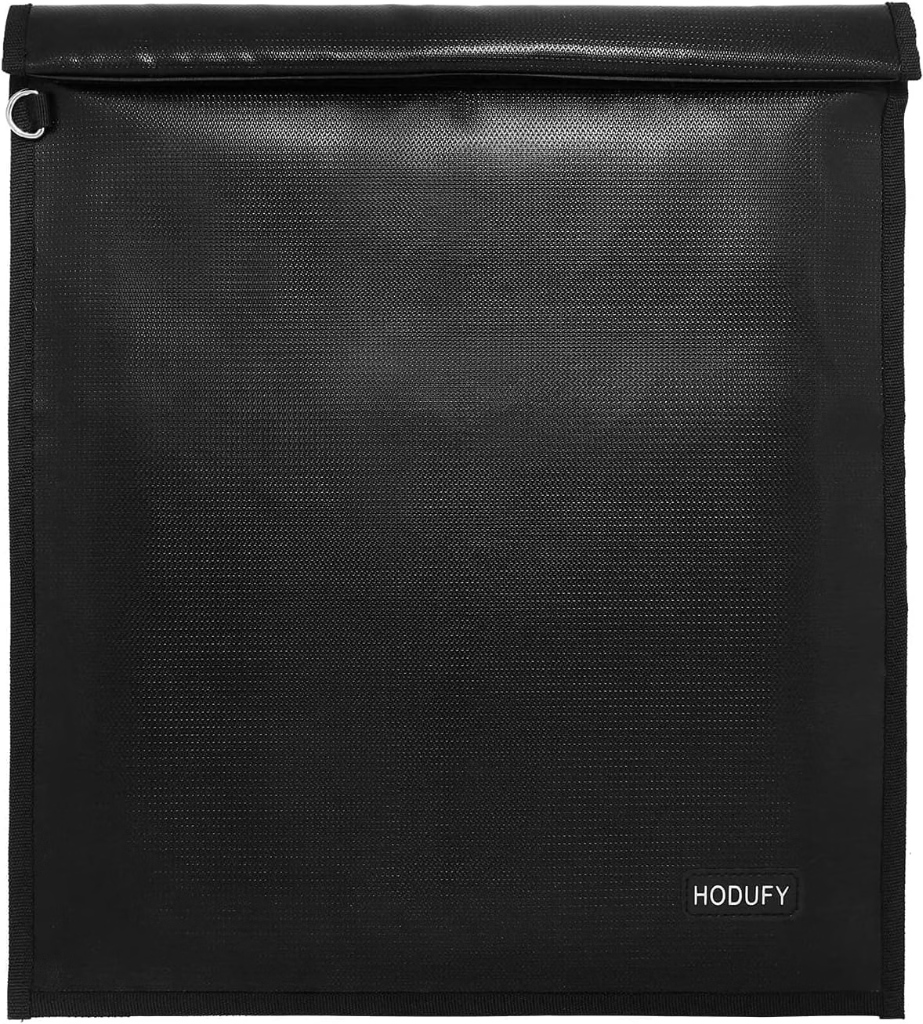 Hodufy Faraday Bag for Laptops in silicone-coated fiberglass with roll-down closure