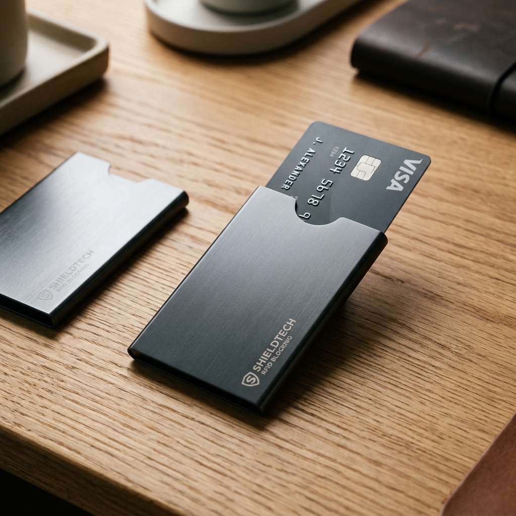 Individual metallic foil RFID-blocking card sleeves